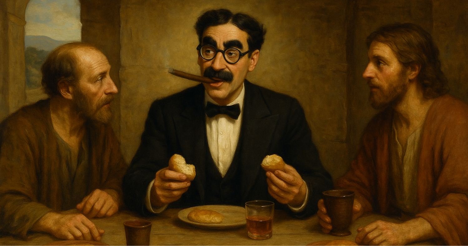 Road to Emmaus parody with Groucho Marx