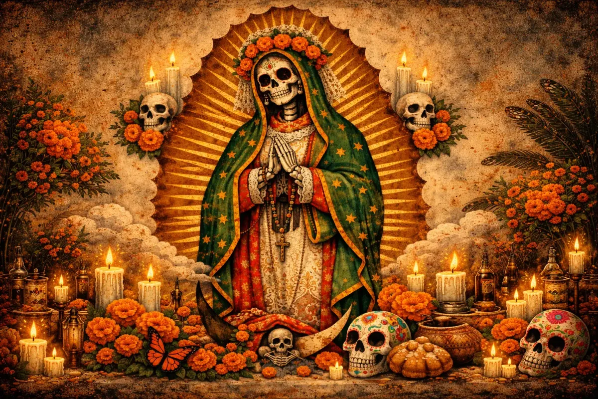 Faith in the Layers: The syncretism of the Virgin of Guadalupe and Mexico’s ancient relationship with the dead.