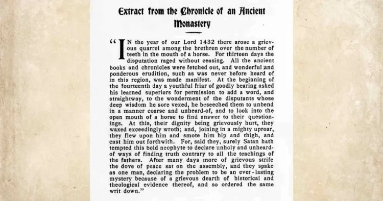 The Horse’s Teeth Parable: Reflections on Empiricism, Attribution, and Historical Authorship