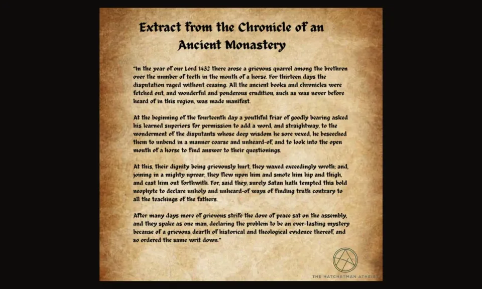 The Horse’s Teeth Parable: Why False Attribution Persists When Authority Replaces Evidence